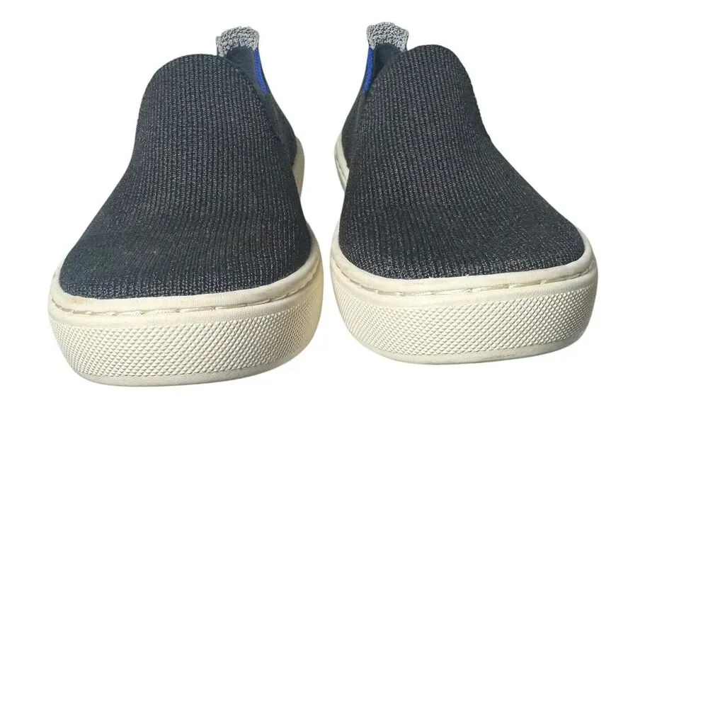 Rothy's Kids Sneaker Black Girls US 13 EU 31 Knit Fabric Slip On Play Shoes
